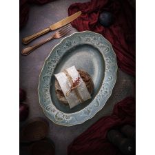 Блюдо овальное 37x27,6 см, h 5 см, фарфор, Vintage, Casa di fortuna