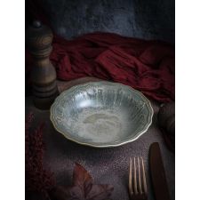 Салатник 750 мл, d 23 см, h 5,4 см, фарфор, Vintage, Casa di fortuna