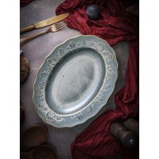 Блюдо овальное 32x24,2 см, h 4,7 см, фарфор, Vintage, Casa di fortuna