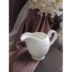 Молочник с ручкой 140 мл, 12,6x6,4 см h 9 см, фарфор, Grazia, Casa di fortuna