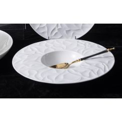 Тарелка для пасты 240 мл, d 29,3 см, h 5,2 см, костяной фарфор, Origami, Casa di fortuna