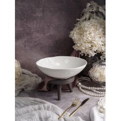 Салатник 600 мл, d 18 см, h 5,4 см, фарфор, Grazia, Casa di fortuna