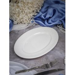 Блюдо овальное 36x26,5 см, h 3,2 см, фарфор, Primavera, Casa di fortuna