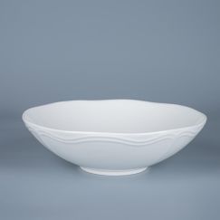 Салатник 1 л, d 21 см, h 6,5 см, фарфор, Red Rose, Casa di fortuna
