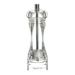 Мельница для соли и перца h 16 см, акрил, прозрачная, серия SPICE & CO, Bisetti