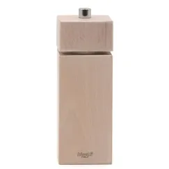 Мельница для перца h 16,5 см, бук, цвет белый, серия TRENTO, Bisetti