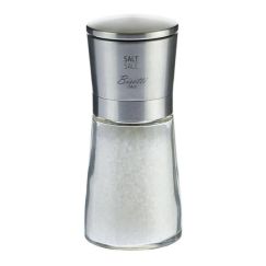 Мельница для соли  h 14,5 см, стекло, верхняя часть - нерж. сталь, прозрачная, серия LA SPEZIA, Bisetti