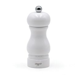 Мельница для перца h 13 см, бук лакированный, цвет белый, серия SORRENTO, Bisetti