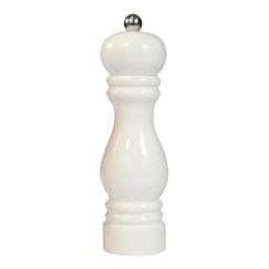 Мельница для соли h 19 см, бук лакированный, цвет белый, серия SORRENTO, Bisetti