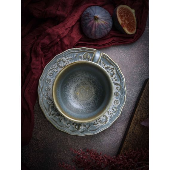 Чашка 210 мл, 12x9,2 см, h 6,3 см, фарфор, Vintage, Casa di fortuna, изображение 2