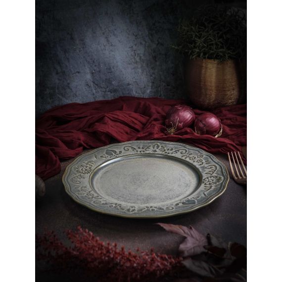 Тарелка мелкая d 26 см, h 2,5 см, фарфор, Vintage, Casa di fortuna, изображение 2
