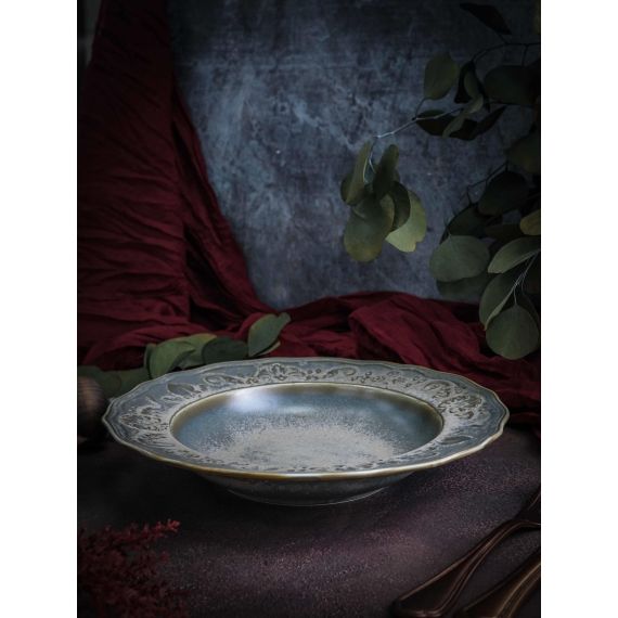 Тарелка глубокая/для пасты 470 мл, d 26,5 см, h 5 см, фарфор, Vintage, Casa di fortuna, изображение 4