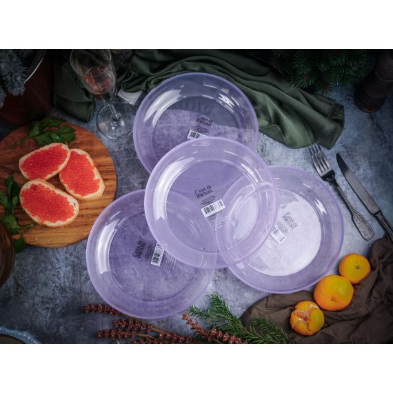 Салатник 21 см, цвет пастельно-сиреневый, Leona, Casa di fortuna, изображение 7