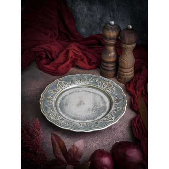 Тарелка мелкая d 23 см, h 2 см, фарфор, Vintage, Casa di fortuna