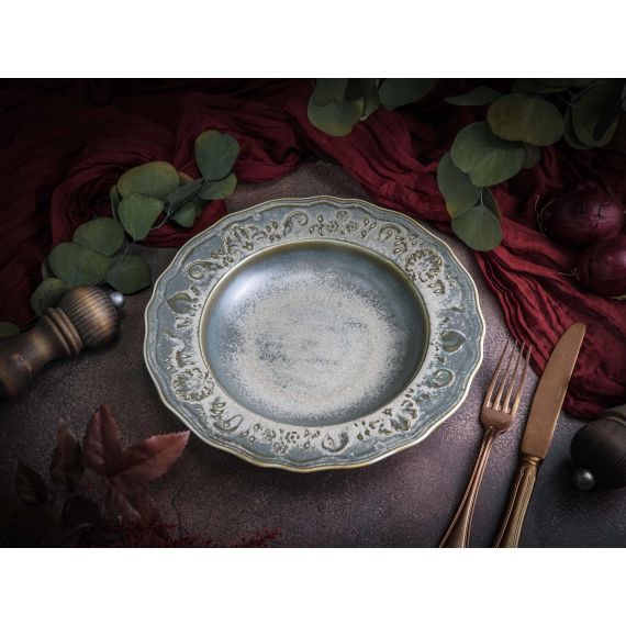 Тарелка глубокая/для пасты 470 мл, d 26,5 см, h 5 см, фарфор, Vintage, Casa di fortuna, изображение 10