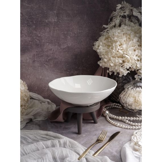 Салатник 600 мл, d 18 см, h 5,4 см, фарфор, Grazia, Casa di fortuna