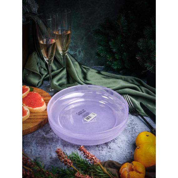 Салатник 21 см, цвет пастельно-сиреневый, Leona, Casa di fortuna, изображение 5