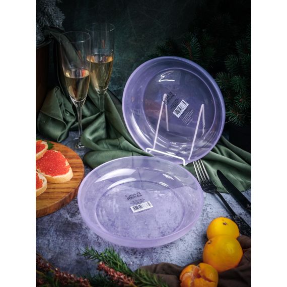 Салатник 21 см, цвет пастельно-сиреневый, Leona, Casa di fortuna, изображение 6