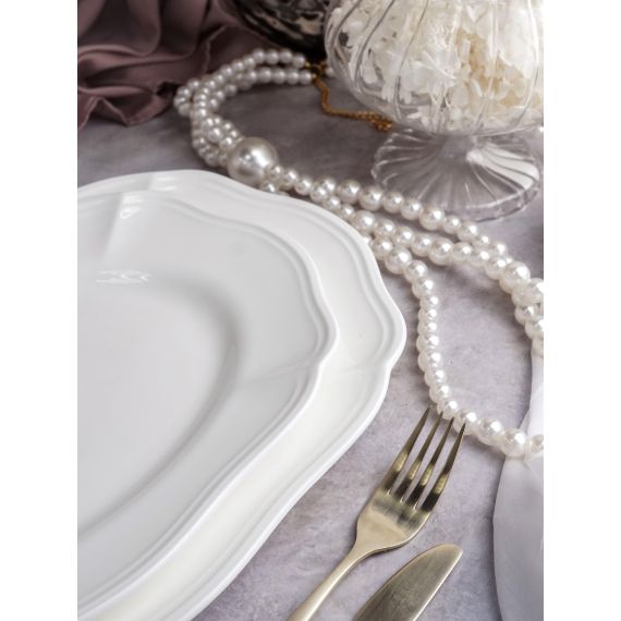 Блюдо овальное 38x26,5 см h 3,3 см, фарфор, Grazia, Casa di fortuna, изображение 5