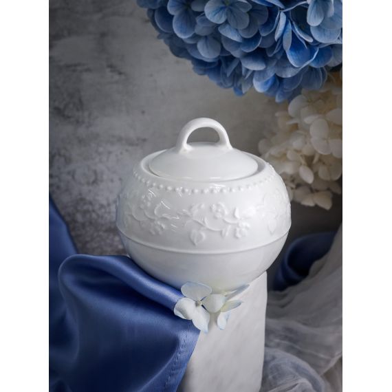 Сахарница с крышкой 210 мл, d 9 см, h 8,4 см, Primavera, Casa di fortuna