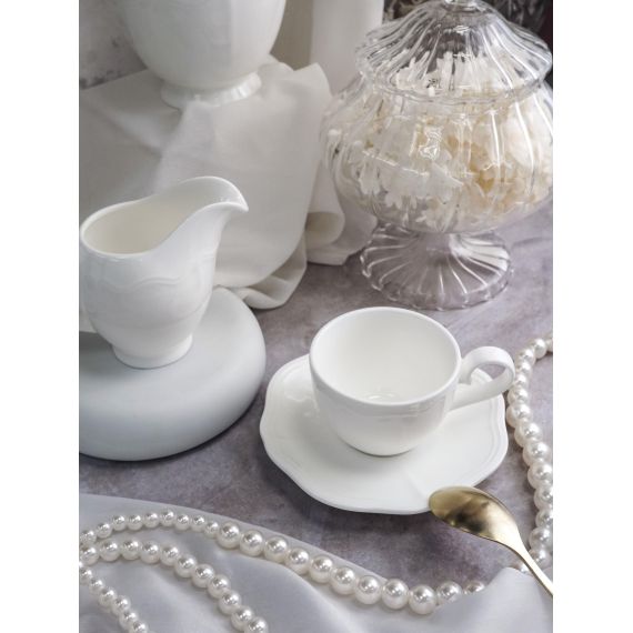 Салатник 600 мл, d 18 см, h 5,4 см, фарфор, Grazia, Casa di fortuna, изображение 3