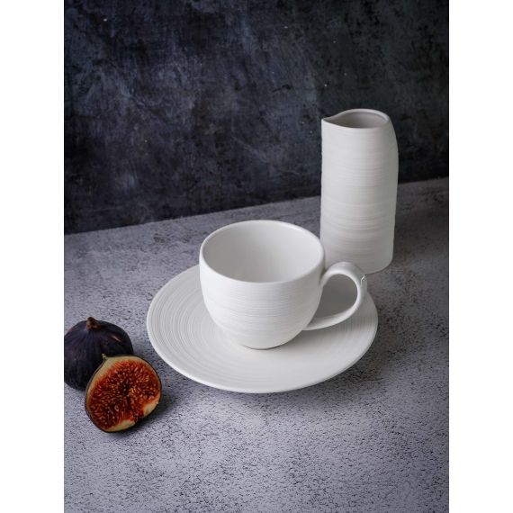 Блюдце d 16,5 см, h 2,5 см, фарфор, Linea, Casa di fortuna, изображение 2