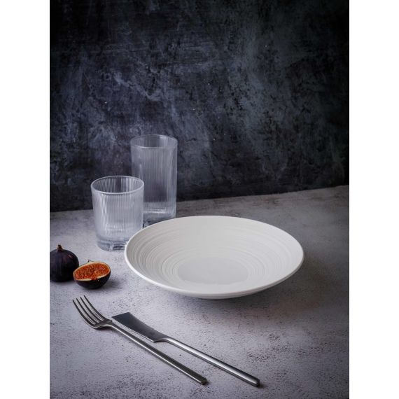 Салатник 800 мл, d 24,5 см, h 5 см, фарфор, Linea, Casa di fortuna, изображение 7