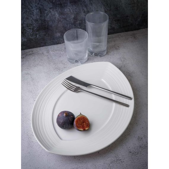 Блюдо овальное 36x28 см, h 3,5 см, фарфор, Linea, Casa di fortuna, изображение 4