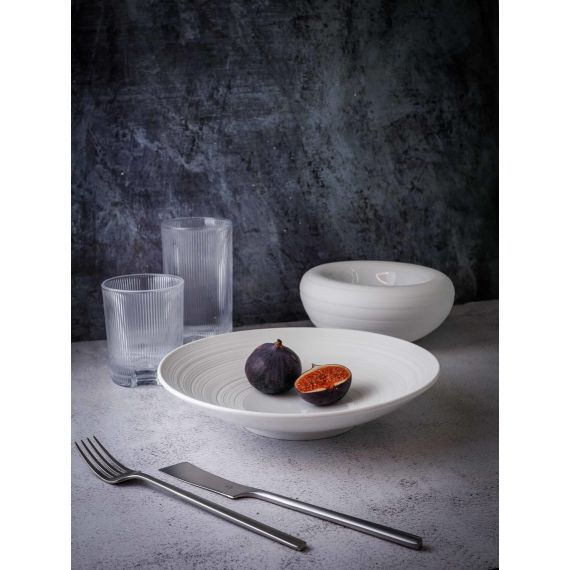 Салатник 800 мл, d 24,5 см, h 5 см, фарфор, Linea, Casa di fortuna, изображение 8