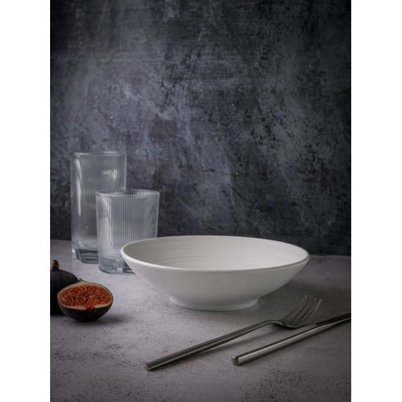 Салатник 600 мл, d 20 см, h 5,5 см, фарфор, Linea, Casa di fortuna, изображение 9