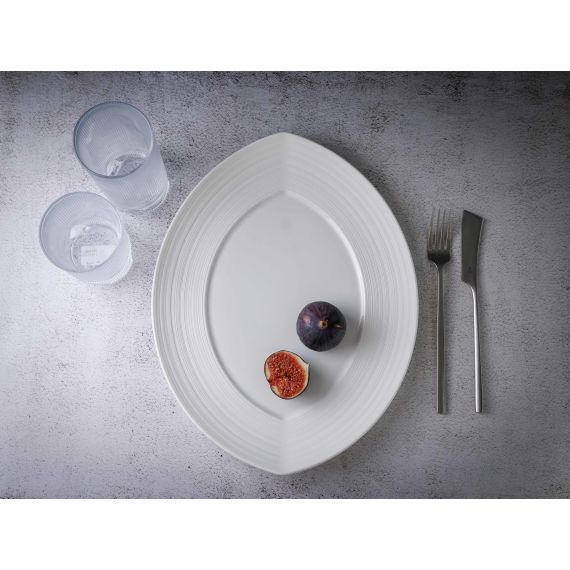 Блюдо овальное 36x28 см, h 3,5 см, фарфор, Linea, Casa di fortuna, изображение 7