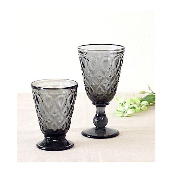 Набор из 6-ти стаканов на ножке, 200 мл, h 11,3 см, d 8 см, серия LYONNAIS anthracite, La Rochere, изображение 9