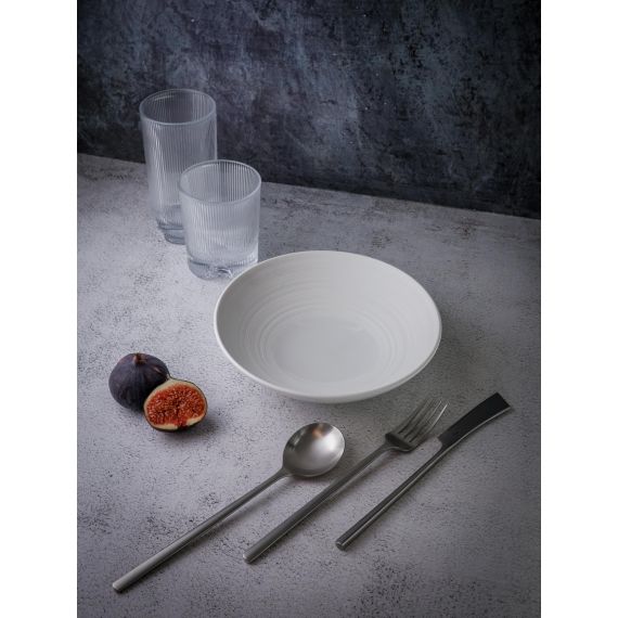 Салатник 600 мл, d 20 см, h 5,5 см, фарфор, Linea, Casa di fortuna, изображение 10