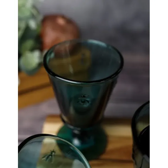 Набор из 6-ти бокалов для вина 240 мл,  h 14,1 см, d 8,5 см, серия ABEILLE BLEU NUIT, La Rochere, изображение 9