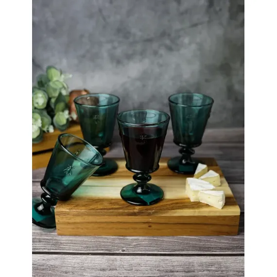 Набор из 6-ти бокалов для вина 240 мл,  h 14,1 см, d 8,5 см, серия ABEILLE BLEU NUIT, La Rochere, изображение 10