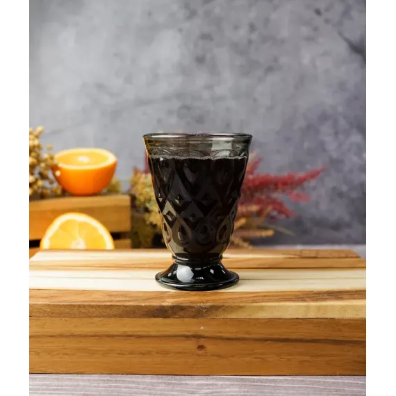 Набор из 6-ти стаканов на ножке, 200 мл, h 11,3 см, d 8 см, серия LYONNAIS anthracite, La Rochere, изображение 17