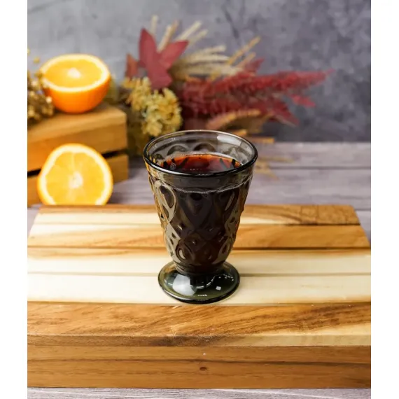 Набор из 6-ти стаканов на ножке, 200 мл, h 11,3 см, d 8 см, серия LYONNAIS anthracite, La Rochere, изображение 19