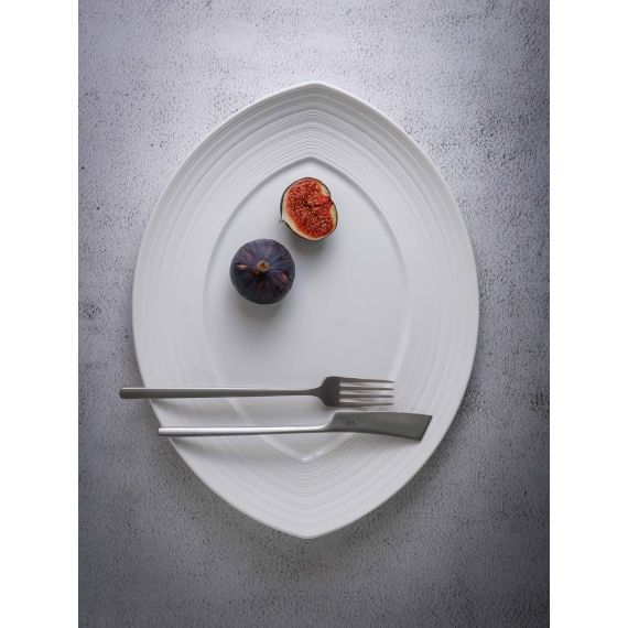 Блюдо овальное 36x28 см, h 3,5 см, фарфор, Linea, Casa di fortuna, изображение 3