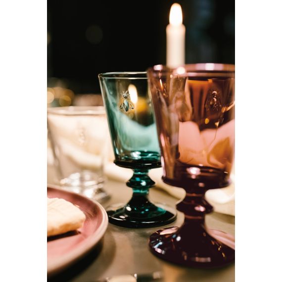 Набор из 6-ти бокалов для вина 240 мл,  h 14,1 см, d 8,5 см, серия ABEILLE BLEU NUIT, La Rochere, изображение 4