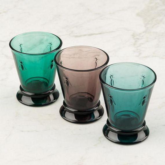 Набор из 6-ти стаканов O/F 260 мл, h 10,3 см, d 8,4 см, серия ABEILLE BLEU NUIT, La Rochere, изображение 8