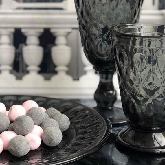 Набор из 6-ти стаканов на ножке, 200 мл, h 11,3 см, d 8 см, серия LYONNAIS anthracite, La Rochere, изображение 8