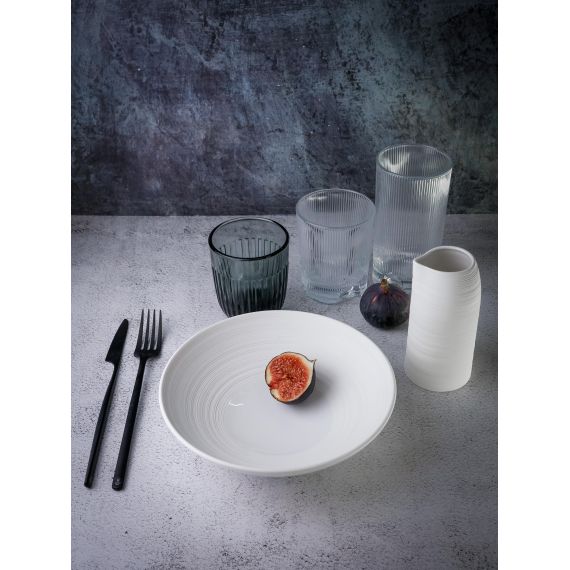 Салатник 600 мл, d 20 см, h 5,5 см, фарфор, Linea, Casa di fortuna, изображение 6