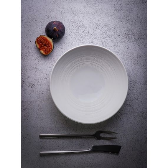 Салатник 600 мл, d 20 см, h 5,5 см, фарфор, Linea, Casa di fortuna, изображение 4