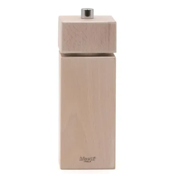 Мельница для перца h 16,5 см, бук, цвет белый, серия TRENTO, Bisetti