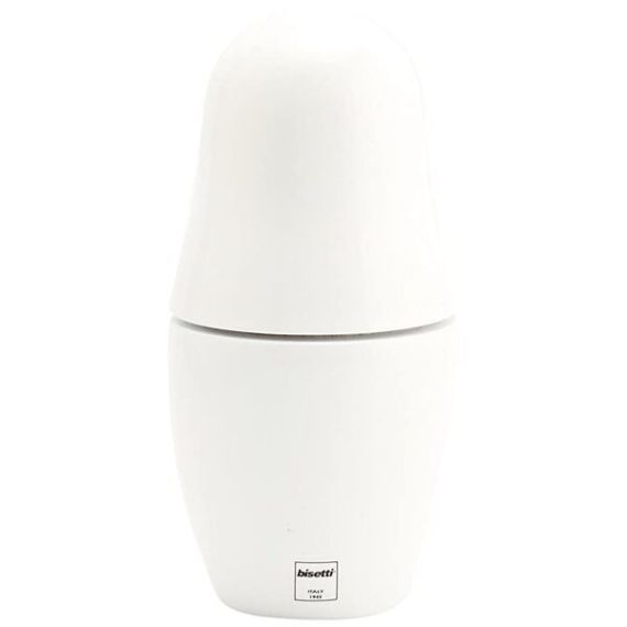 Мельница для специй "матрешка" h 17 см, бук лакированный, цвет белый, серия MATRYOSHKA, Bisetti