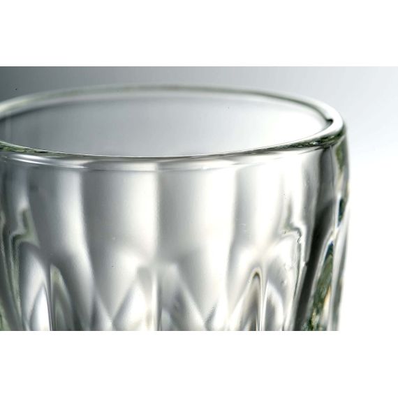 Набор из 6-ти стаканов для эспрессо 100 мл, h 6,3 см, d 6,2 см, серия TROQUET FACETTES, La Rochere, изображение 5