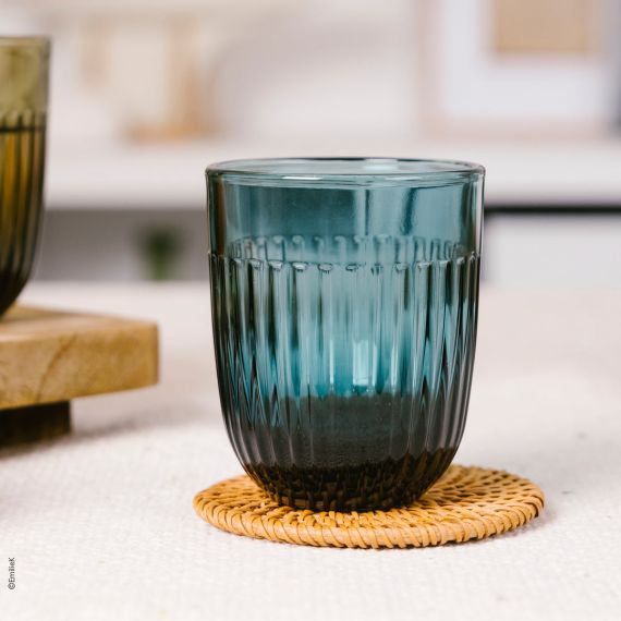 Набор из 6-ти стаканов O/F 290 мл, h 9,5 см, d 8 см, серия OUESSANT BLEU NUIT, La Rochere, изображение 14