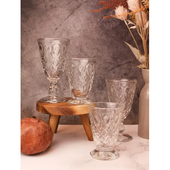 Набор из 2-х стаканов на ножке 200 мл (арт 626501) и 2-х бокалов 230 мл (арт 631701), серия LYONNAIS, La Rochere, изображение 3