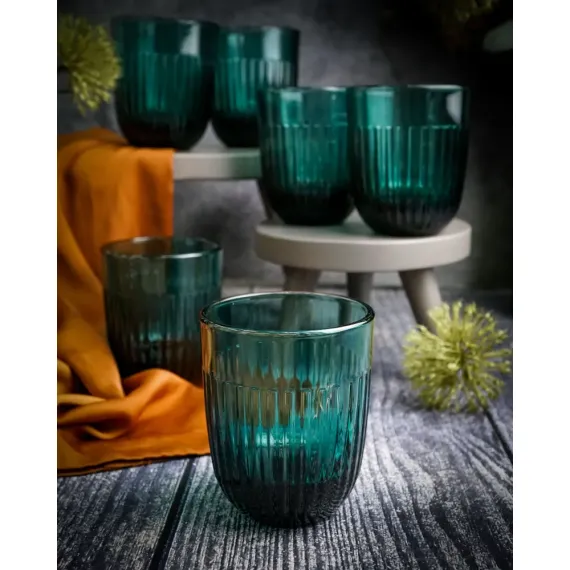 Набор из 6-ти стаканов O/F 290 мл, h 9,5 см, d 8 см, серия OUESSANT BLEU NUIT, La Rochere, изображение 13