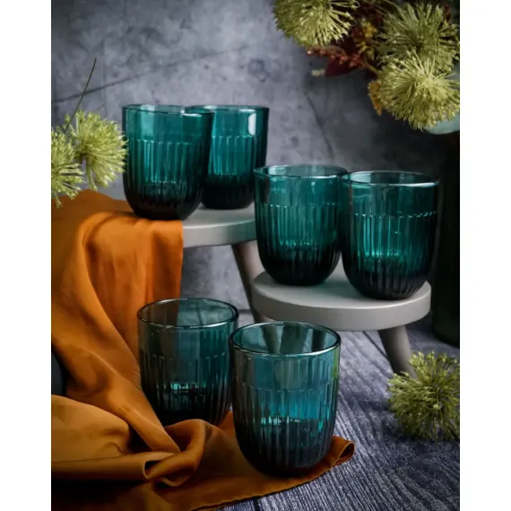 Набор из 6-ти стаканов O/F 290 мл, h 9,5 см, d 8 см, серия OUESSANT BLEU NUIT, La Rochere, изображение 12